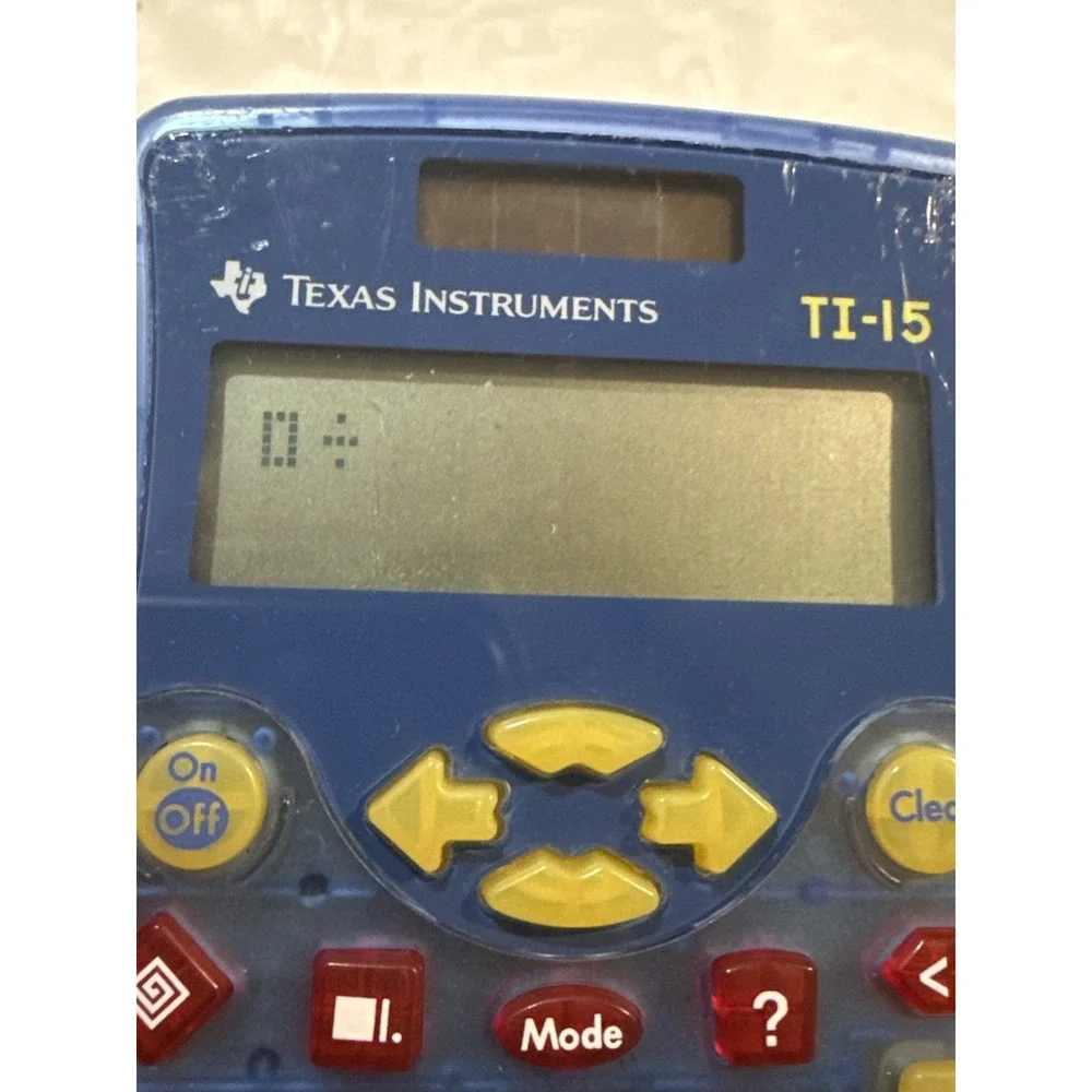 Texas Instruments TI-15 Scientific Calculator dual-power system colorful Keys
